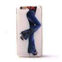 Achat Coque souple TPU femme en Jeans iPhone 6 Plus COQ6P-070X