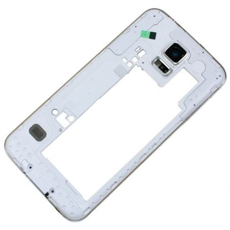 Origineel frame Samsung Galaxy S5 SM-G900F grijs  Vertoningen - Onderdelen Galaxy S5 - 1