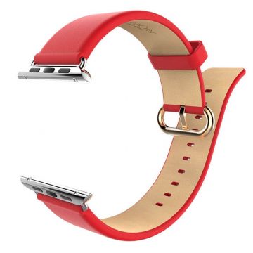 Achat Bracelet cuir rouge Hoco pour Apple Watch 42mm  WATCHACC-006