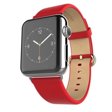 Achat Bracelet cuir rouge Hoco pour Apple Watch 42mm  WATCHACC-006