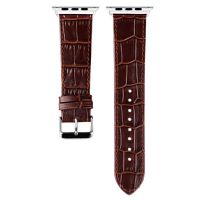 Achat Bracelet cuir crocodile brun iSmile pour Apple Watch 38mm & 40mm WATCHACC-008X