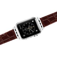 iSmile Braunes Krokodillederband für Apfeluhr 38mm & 40mm  Gurte Apple Watch 38mm - 3