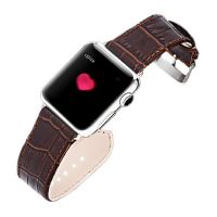 iSmile Braunes Krokodillederband für Apfeluhr 38mm & 40mm  Gurte Apple Watch 38mm - 1