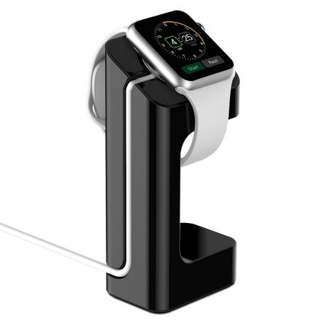 e7 zwart docking station Apple Watch 38mm & 42mm  laders - Kabels -  Steunen en dokken Apple Watch 38mm - 1