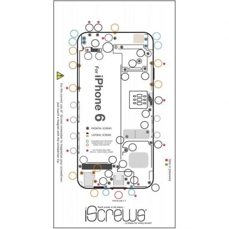 Achat iScrews patron de démontage iPhone 6 OUTIL-051X