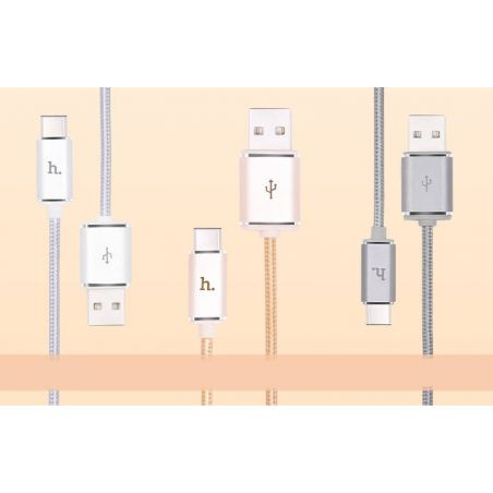 USB zu USB-C 120cm Hoco Geflochtenes Kabel Hoco Kabel und adapter MacBook - 2