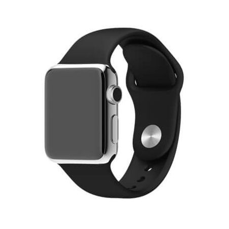 Black Apple Watch 40mm & 38mm Strap  Straps Apple Watch 38mm - 1