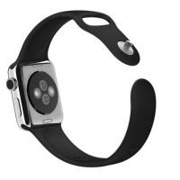 Zwart bandje Apple Watch 38mm siliconen  Riemen Apple Watch 38mm - 4