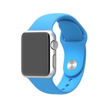 Blauw bandje Apple Watch 38mm siliconen  Riemen Apple Watch 38mm - 1