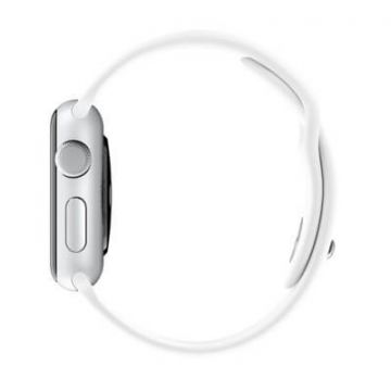 Wit bandje Apple Watch 38mm siliconen  Riemen Apple Watch 38mm - 3