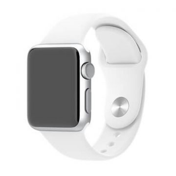 White Apple Watch 0,38mm Strap  Gurte Apple Watch 38mm - 1