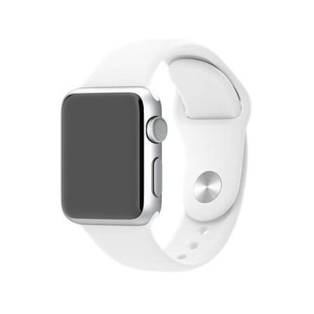 White Apple Watch 40mm & 38mm Strap  Straps Apple Watch 38mm - 1