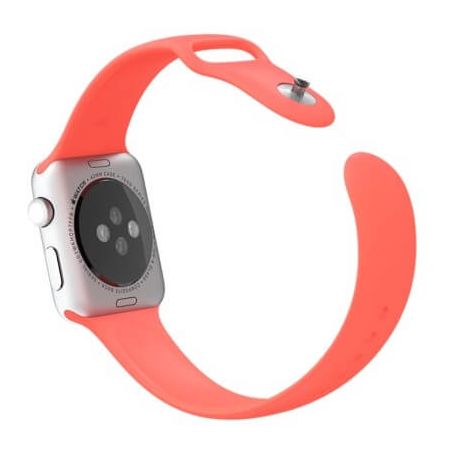 Rood roze bandje Apple Watch 42mm siliconen  Riemen Apple Watch 42mm - 5