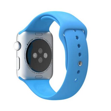 Blauw bandje Apple Watch 38mm siliconen  Riemen Apple Watch 38mm - 2