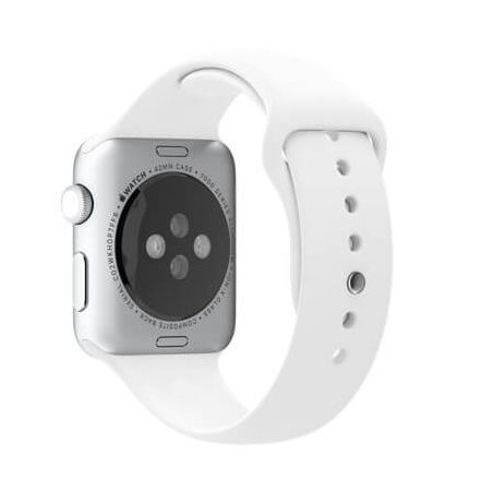 White Apple Watch 40mm & 38mm Strap  Straps Apple Watch 38mm - 2