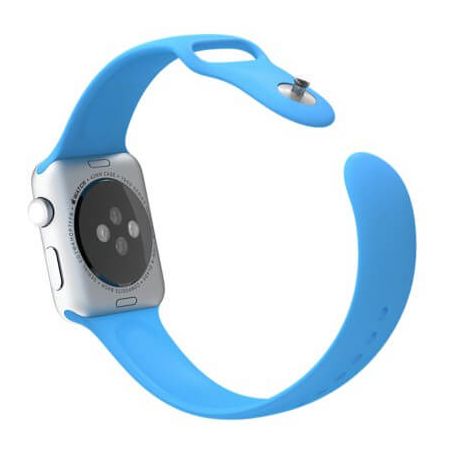 Blauw bandje Apple Watch 42mm siliconen  Riemen Apple Watch 42mm - 5