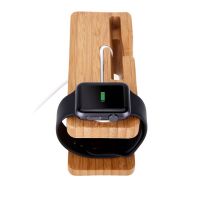 Achat Station de charge en bois pour Apple Watch 38 et 42mm et iPhone WATCHACC-032