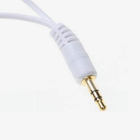 Achat Câble Adaptateur Diviseur Audio Mini Jack 3.5mm 1 à 2 blanc pour iPhone iPod ACC00-013