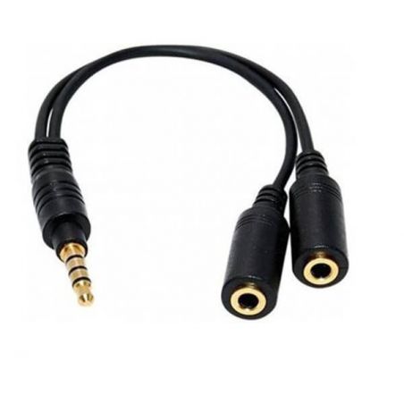 Achat Câble Adaptateur Diviseur Audio Mini Jack 3.5mm 1 à 2 noir pour iPhone iPod ACC00-014