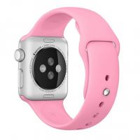 Lichtroze siliconen bandje Apple Watch 38mm S/M M/L  Riemen Apple Watch 38mm - 2