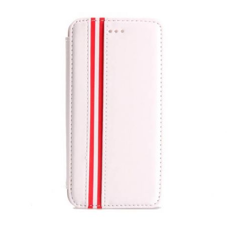 Achat Etui portefeuille lignes simili cuir iPhone 6