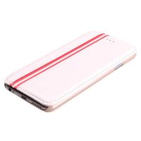 Achat Etui portefeuille lignes simili cuir iPhone 6