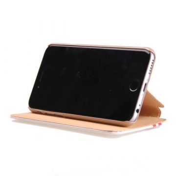 Achat Etui portefeuille lignes simili cuir iPhone 6