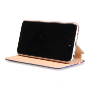 Achat Etui portefeuille lignes simili cuir iPhone 6