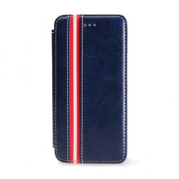 Achat Etui portefeuille lignes simili cuir iPhone 6