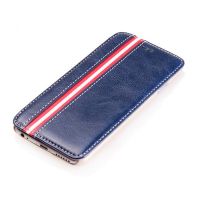 Achat Etui portefeuille lignes simili cuir iPhone 6