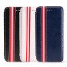 Etui portefeuille lignes simili cuir iPhone 6 