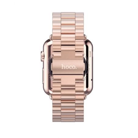 Achat Bracelet Or rose acier inoxydable HOCO Apple Watch 38 mm WATCHACC-099X