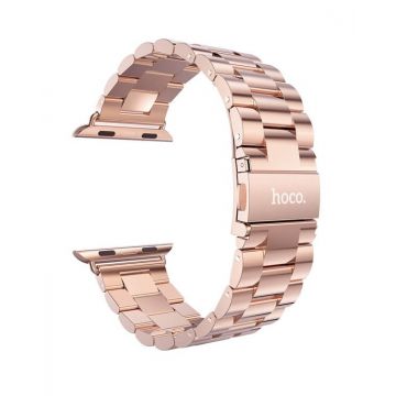 Achat Bracelet Or rose acier inoxydable HOCO Apple Watch 38 mm WATCHACC-099X