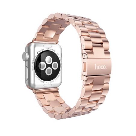 Hoco Pink Gold Stainless Steel Apple Watch 40mm & 38mm bracelet Hoco Straps Apple Watch 38mm - 5