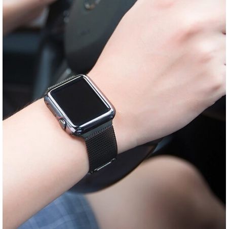 Achat Bracelet noir Milanais Hoco Apple Watch 38mm WATCHACC-110X