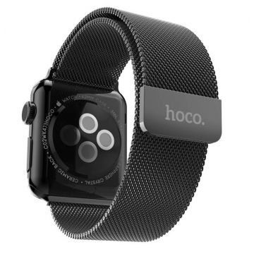 Achat Bracelet noir Milanais Hoco Apple Watch 38mm WATCHACC-110X