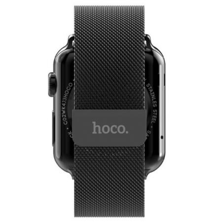 Hoco zwart milanees bandje Apple Watch 38mm Hoco Riemen Apple Watch 38mm - 2