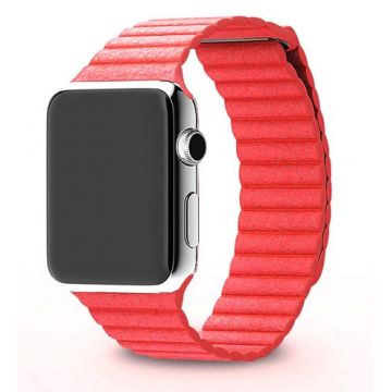 Gewatteerd magnetisch leer bandje Apple Watch 38mm  Riemen Apple Watch 38mm - 498