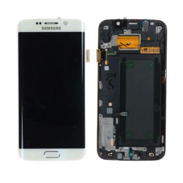 Full screen for Samsung Galaxy S6 Edge White Original Edge  Screens - Spare parts Galaxy S6 Edge - 1