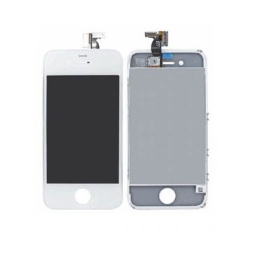 Achat KIT COMPLET 2e qualité: Vitre tactile, écran LCD, châssis et vitre arrière pour iPhone 4 Blanc IPH4G-012