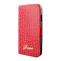 Achat Etui Folio Croco Guess Rouge Samsung Galaxy S4 COQS4-033X