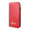 Etui Folio Croco Guess Rouge Samsung Galaxy S4