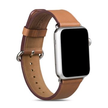 Hoco bruin lederen bandje Apple Watch 38mm Hoco Riemen Apple Watch 38mm - 1