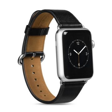 Hoco zwart lederen bandje Apple Watch 42mm Hoco Riemen Apple Watch 42mm - 1