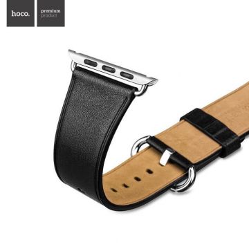 Hoco Black Leather Apple Watch 42mm Strap Hoco Straps Apple Watch 42mm - 4