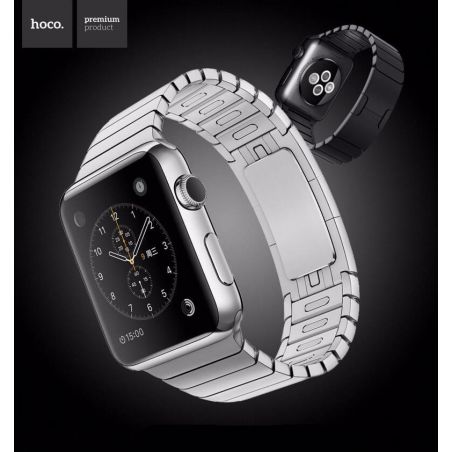 Achat Bracelet à maillons Premium Hoco Apple Watch 44mm & 42mm Acier WATCHACC-169X