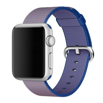 Royal Blue Woven Nylon Band Apple Watch 42mm