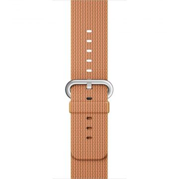 Goud/Rood Geweven Nylon Band Appelhorloge 42mm