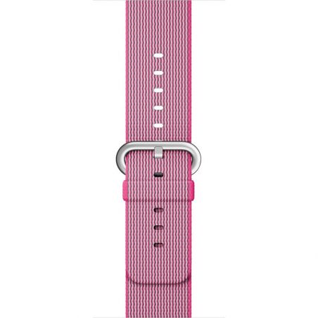 Armband Nylon geflochten rosa Apfeluhr 42mm