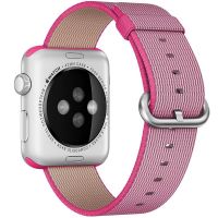 Pink Woven Nylon Band Apple Watch 42mm